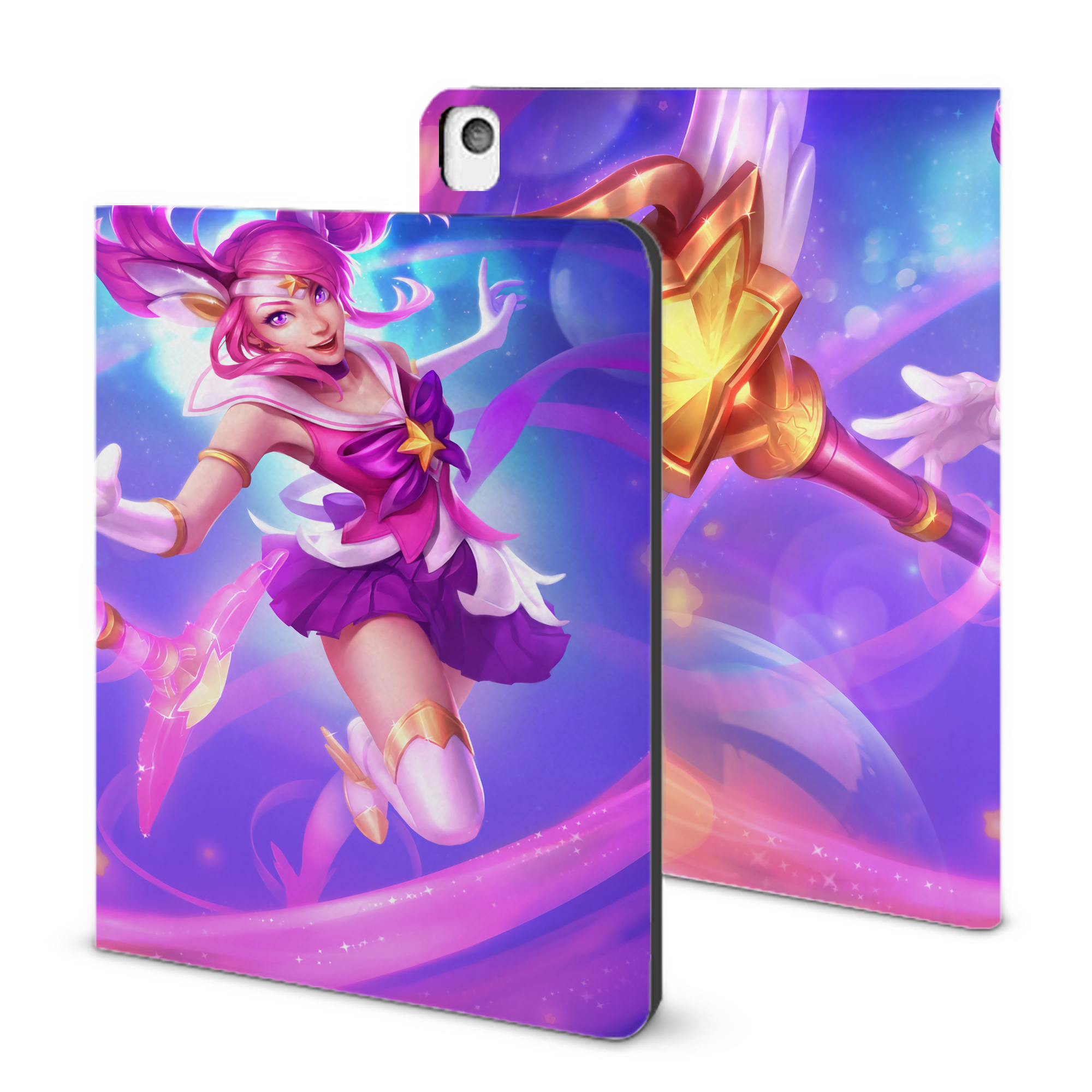（画像用） リーグ・オブ・レジェンド League of Legends LOL IPadケース ペンホルダー付き ブックスタイルデザイン